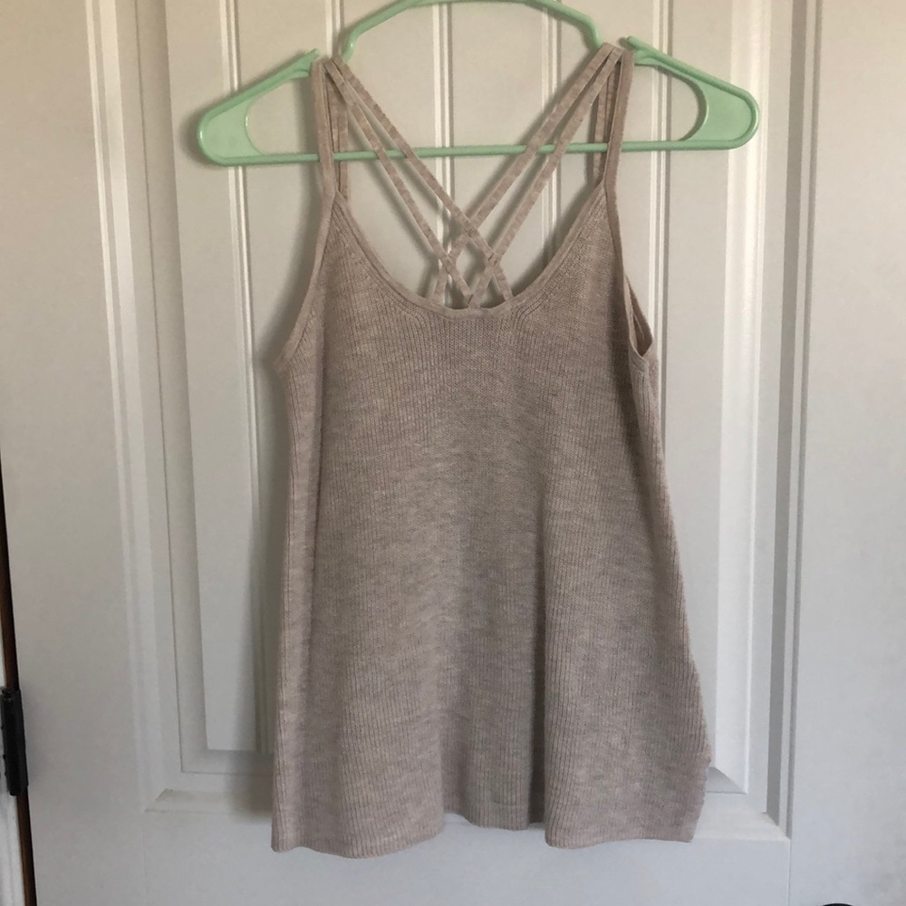 American Eagle criss cross tank